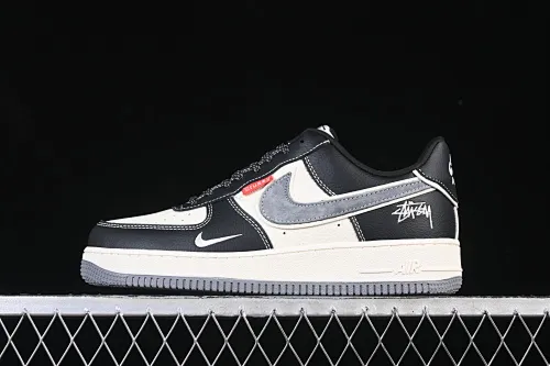 All categories Nk Air Force 1 Air Force series Nk Air Force 1 Low Air Force low-top Nike Air Force 1'07 Low Stusi co-branded beige gray black woven label Air Force 1 low-top casual sneakers DF0188-102